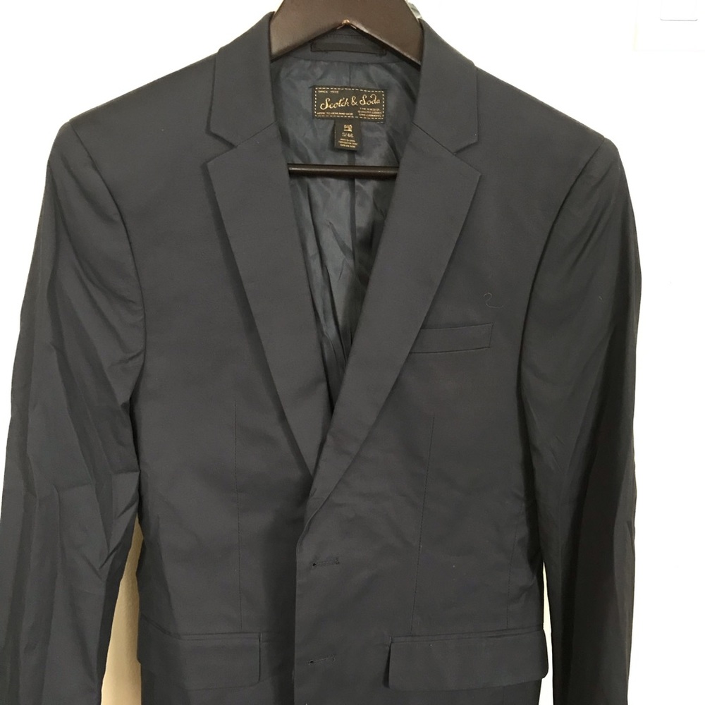 New Scotch & Soda Cotton Blazer Casual Blue 36